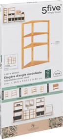Ъглова етажерка 5five Lab n'Modul, 3 нива