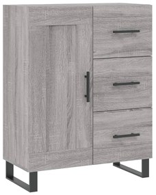 830290 vidaXL Сайдборд, сив сонома, 69,5x34x90 см, инженерно дърво