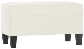 349450 vidaXL Пейка, бежово, 70x35x41 см, микрофибърен плат