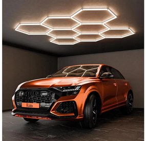 LED плафон LED/280W/85-265V 4000K 313x298 cm CRI 90 IP54 бял