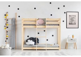 Двуетажно легло от борова дървесина 70x160 cm CLP - Adeko
