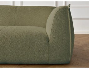 Зелен диван от прежда с примки от букле 242 cm Giorgia – Bobochic Paris