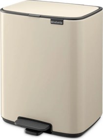 Бежово стоманено кошче за боклук с педал 12 l Bo – Brabantia