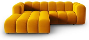 Жълт ъглов диван (ляв ъгъл) Lupine – Micadoni Home