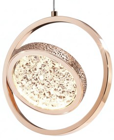 Висяща Кристална Лампа LHJ106-1CP LIGHT ROSE GOLD