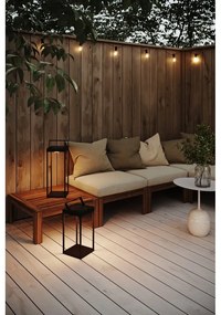 Черен екстериорен LED фенер със соларен панел с USB (височина 53 cm) Pure – Markslöjd