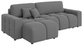 Сив разтегателен ъглов диван (променлив) Luki – Ropez