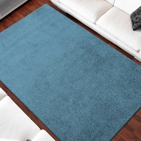 Едноцветен килим в син цвят Ширина: 120 см | Дължина: 170 см