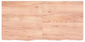 363699 vidaXL Стенен рафт светлокафяв 120x60x(2-6) см обработен масивен дъб