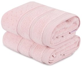 Комплект от 2 розови памучни кърпи , 50 x 90 cm Arella - Foutastic