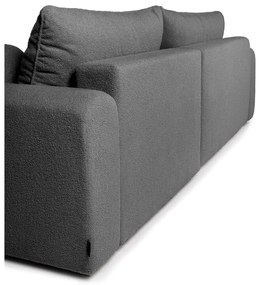 Сив разтегателен ъглов диван от букле (десен ъгъл) Quinoa – Bonami Selection