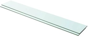 3051583 vidaXL Рафтове, 2 бр, панели прозрачно стъкло, 100x15 см