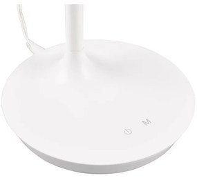 Бяла LED настолна лампа (височина 38 см) Toro - Trio