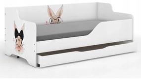 Детско легло с очарователно зайче 160х80 см