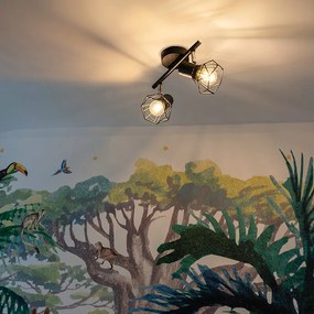 Интелигентен прожектор черен въртящ се и накланящ се, вкл. 2 WIFI P45 - Mosh