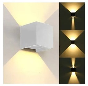 LED Екстериорен аплик KREON 2xLED/3W/230V IP54 4000K бял