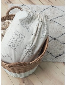 Кремав ръчно изработен памучен килим подходящ за пране 70x100 cm Mini Bereber – Lorena Canals