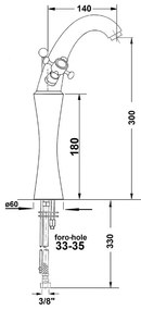 Стояща батерия за мивка в лъскаво-сребрист и златист цвят Antea – Sapho