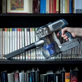Вертикална прахосмукачка Ariete SCOPA Digital 2723, 200W, Цифров мотор, HEPA филтрация на въздуха, LED светлини, Моторизирана четка, Розов