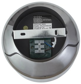 Модерна таванна лампа черна с димно стъкло - Stiklo