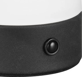 LED настолна лампа в матово бял цвят със стъклен абажур (височина 18 cm) Dooley – Trio