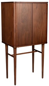 Кафяво шкафче от декор от орех с плъзгащи се врати 62x125x45 cm Morrison – Dutchbone