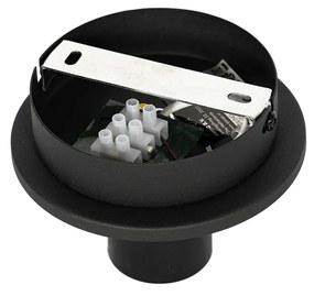 Ориенталски плафон черен с естествен бамбук 30 см - Pua