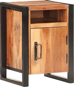 321569 vidaXL Нощно шкафче, 40x35x55 см, масивна акациева дървесина