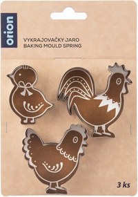 Формички за бисквитки с великденска тематика в комплект от 3 броя - Orion