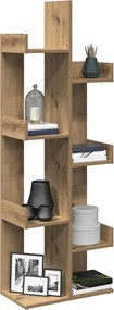 856695 vidaXL Библиотека, дъб артизан, 48x25,5x140 см, инженерно дърво