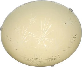 Плафониера ИСКРИ LED, ø300, екрю гланц, 24W, 4000K