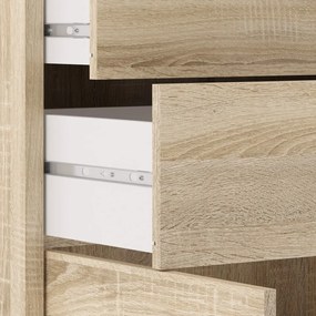 Компонент за модулна система от рафтове от дъбов декор в естествен цвят 84x105 cm Prima – Tvilum