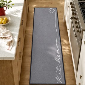Сива пътека Zala Living Kitchen, 50 x 150 cm