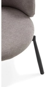 Сиви тапицирани трапезни столове в комплект 2 бр. Ginny – MOME