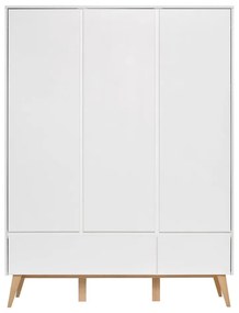 Бял детски гардероб , 148 x 200 cm Swing - Pinio