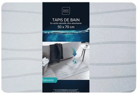 Сив килим за баня 50x70 cm Ondelina – douceur d'intérieur