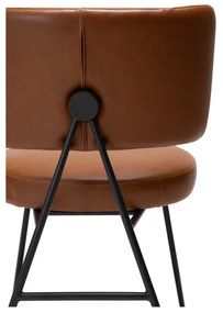 Кафяв трапезен стол в цвят коняк Roost - DAN-FORM Denmark