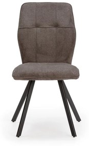 Тъмносиви трапезни столове в комплект от 4 Mery - Marckeric