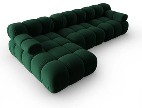 Зелен кадифен диван 285 cm Bellis - Micadoni Home