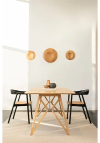 Трапезна маса с дъбов плот 220x90 cm Tink - Gazzda