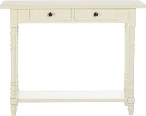 Конзолна маса от масивен бор в цвят слонова кост 35x96 cm Heritage – Premier Housewares