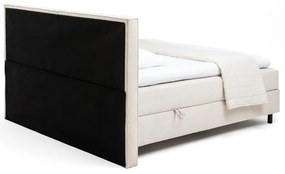 Бежово боксспринг легло с място за съхранение 160x200 cm Elva Bold – Bonami Selection