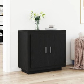 страничен шкаф Sonata H Черен дъб 80x40x75 см Инженерна дървесина