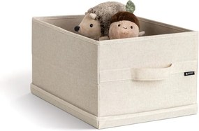 Бежова текстилна кутия за съхранение с капак 31x41x22 cm Soft Storage Medium – Bigso