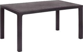 Маса Kalan TopMebel от полипропилен в кафяв цвят, 150x90x75 см.