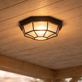 Рустикална таванна лампа ръждивокафява 26.5 IP44 - Bri