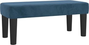 346642 vidaXL Пейка, тъмносиня, 70x30x30 см, кадифе