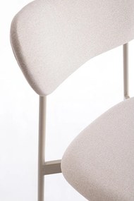 Кафяво-сив тапициран трапезен стол Inka – Yes Everyday