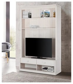 Бял TV комплект от от масивен бор 140x223 cm Anita – Støraa