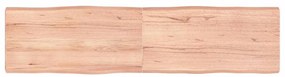 363969 vidaXL Плот за маса светлокафяв 160x40x(2-6) см обработен масивен дъб